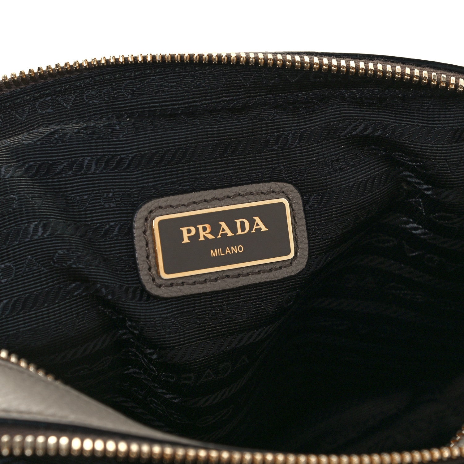 Prada Vitello Phenix Medium Double Zip Shoulder Bag Argilla 6 of 11