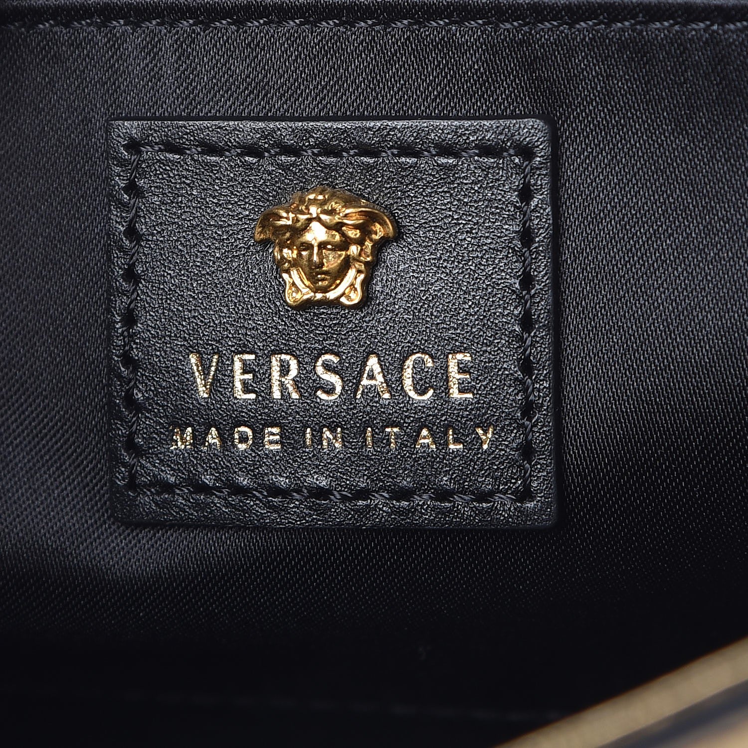 Versace Metallic Calfskin Palazzo Chain Evening Bag Gold 5 of 11