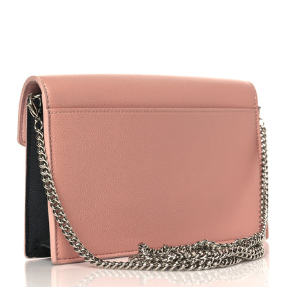 Louis Vuitton Calfskin My Lockme Chain Pochette Rose Ballet White 3 of 9