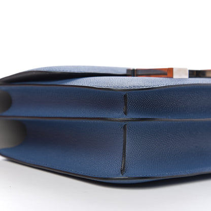 Hermes Epsom Constance Verso 24 Bleu Agate Gris Mouette 8 of 10