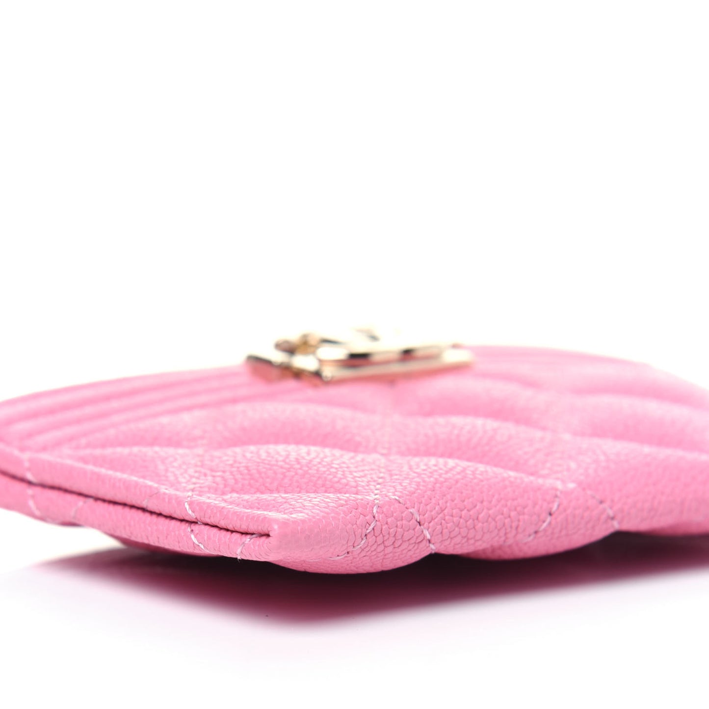 Caviar Quilted Boy Card Holder Pink
