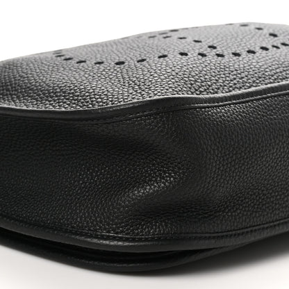 Hermes Taurillon Clemence EVELYNE III GM Black 9 of 10