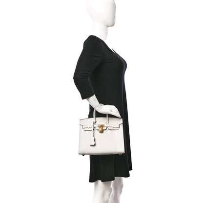 Hermes Epsom Birkin Sellier 25 Gris Pale 2 of 11