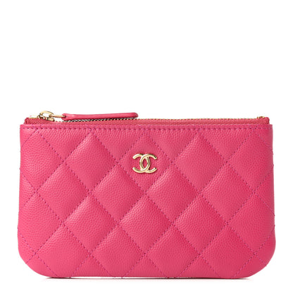 Chanel Caviar Quilted Small Cosmetic Case Pink 1 of 8