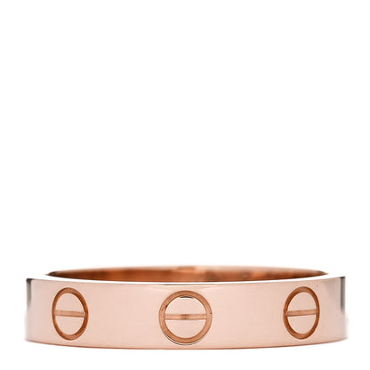 Cartier 18K Pink Gold 3.5mm LOVE Wedding Band Ring 50 5.25 1 of 5