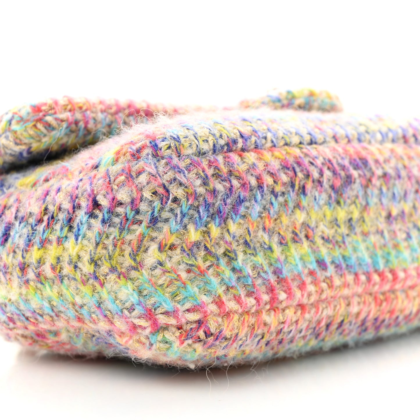 Knit Small Flap Orange Multicolor
