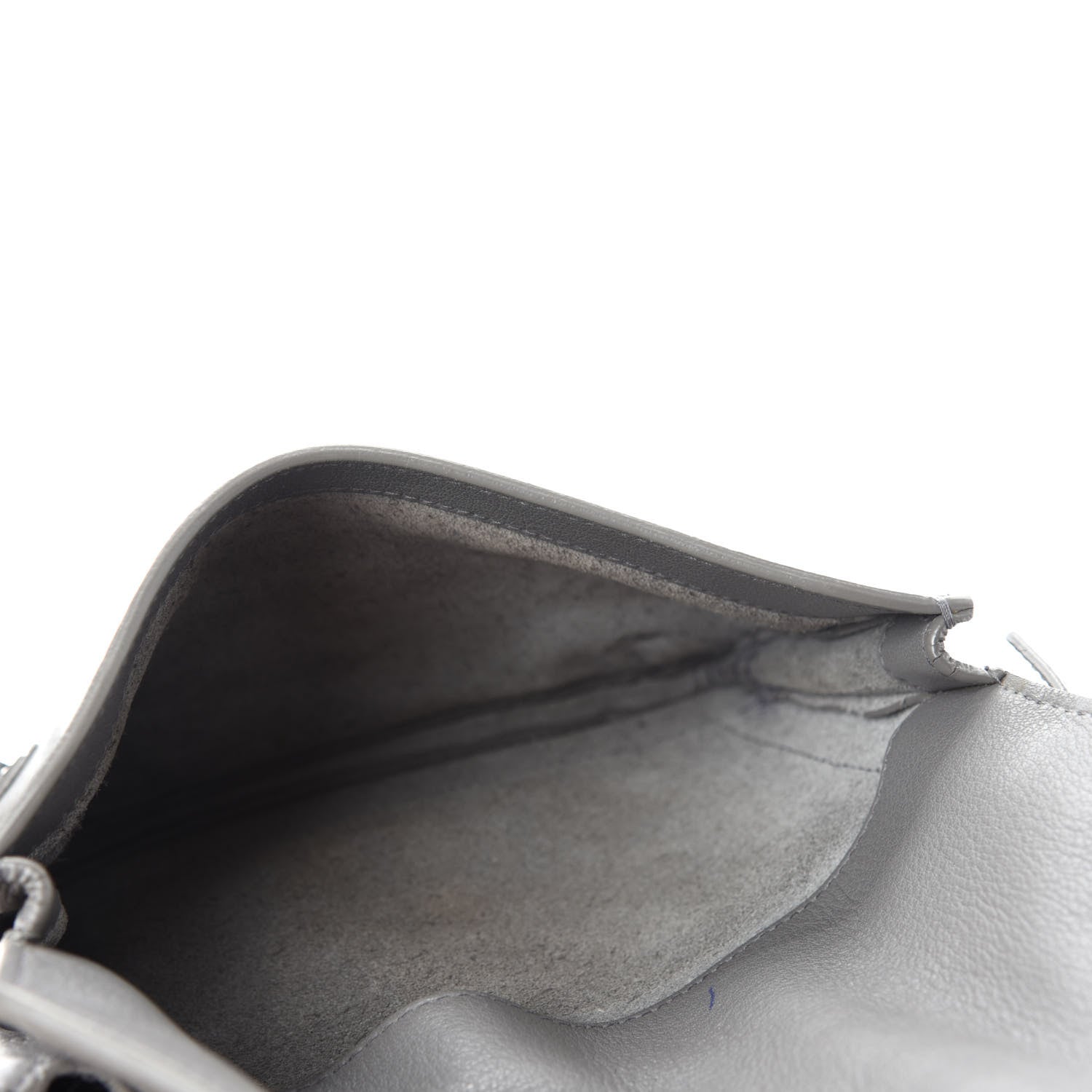 Balenciaga Veau Papier Classic Silver Hardware Triple XS Zip Around Crossbody Gris Acier 6 of 13