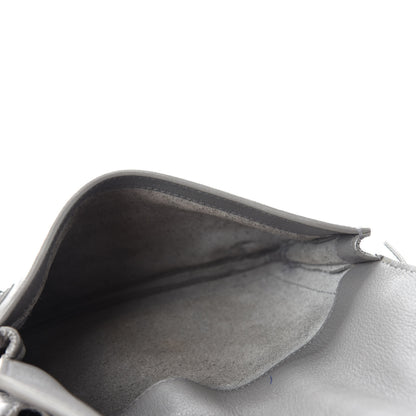 Balenciaga Veau Papier Classic Silver Hardware Triple XS Zip Around Crossbody Gris Acier 6 of 13