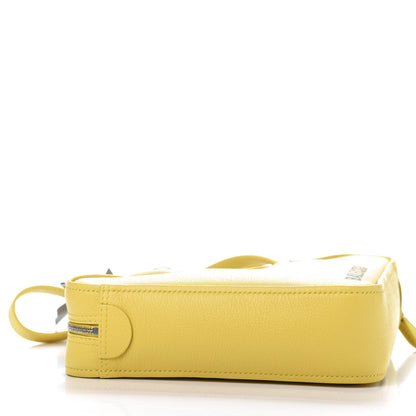 Balenciaga Shiny Day Calfskin Logo XS Triangle Duffle Jaune Black 7 of 11