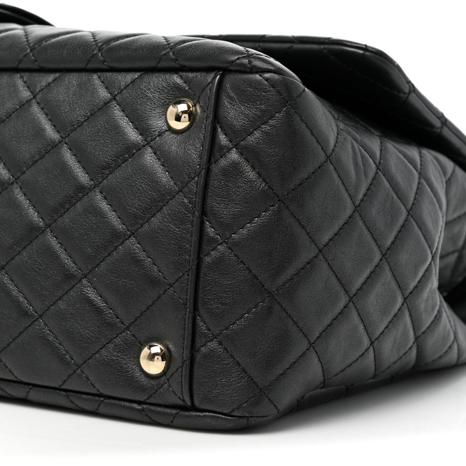 Chanel Calfskin Quilted XXL Travel Flap Bag Black 10 of 13