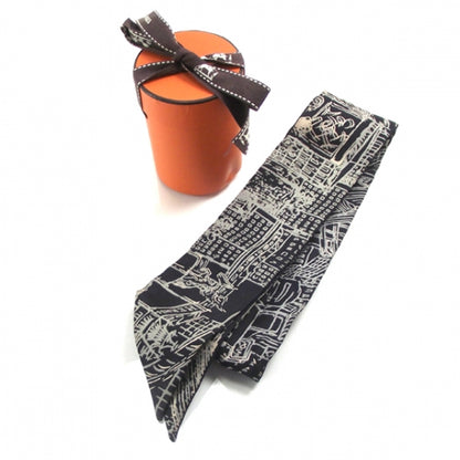 Hermes Silk De Passage A Tokyo Twilly Scarf 6 of 6