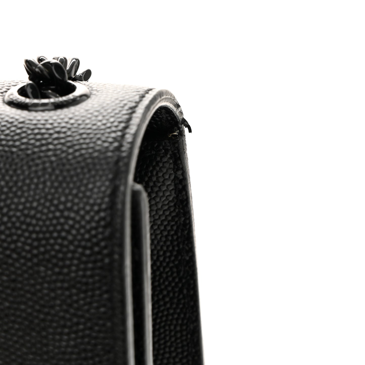 Grain De Poudre Medium Classic Monogram Monochrome Kate Satchel Black
