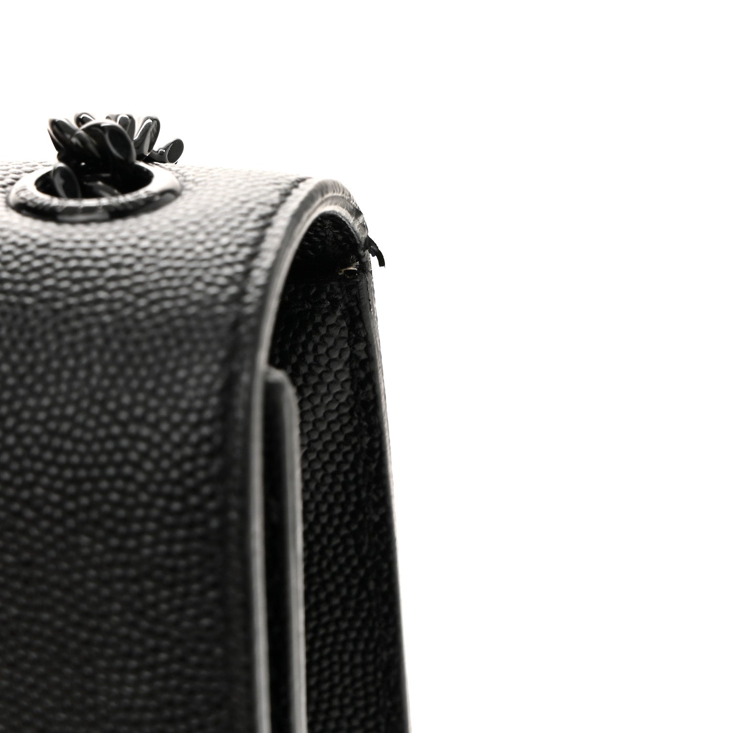 Saint Laurent Grain De Poudre Medium Classic Monogram Monochrome Kate Satchel Black 11 of 11