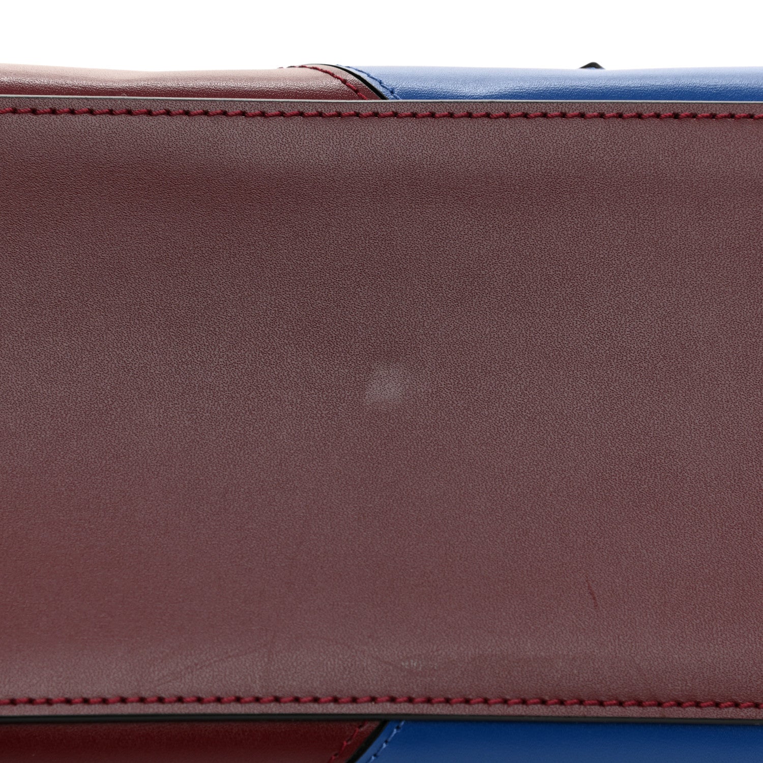 Louis Vuitton Calfskin Monogram City Steamer MM Blue Burgundy White 10 of 12