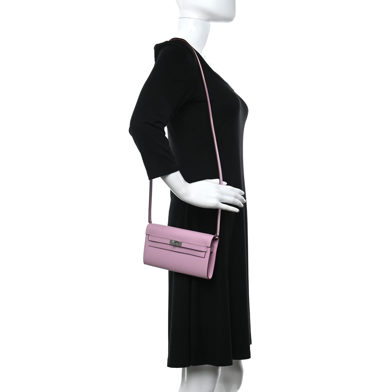 Hermes Epsom Kelly To Go Wallet Mauve Sylvestre 2 of 14