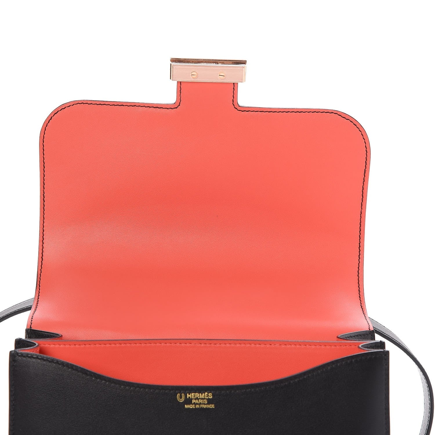 Hermes Swift Horseshoe Constance 24 Black Rose Jaipur 8 of 22