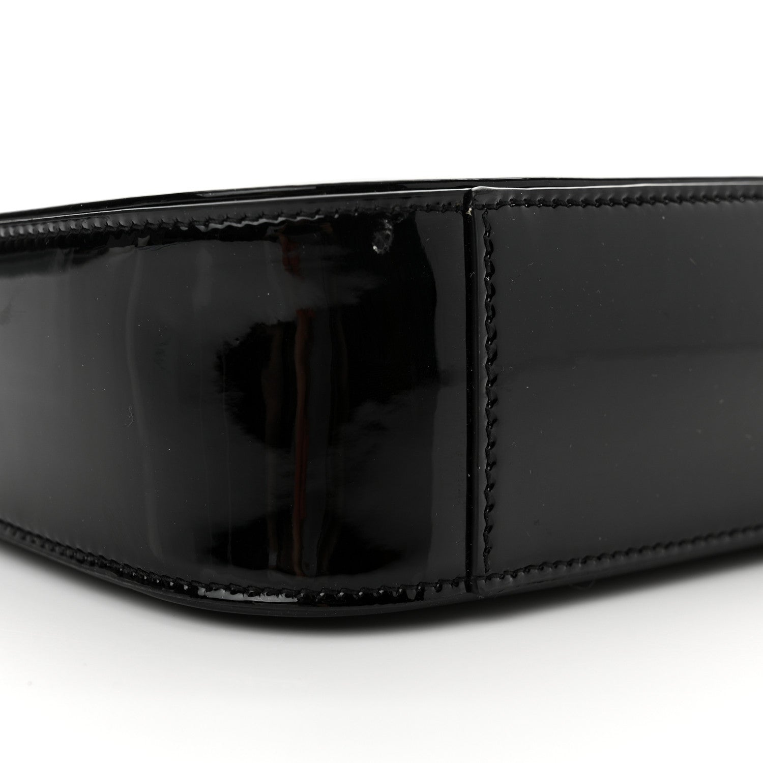 Saint Laurent Patent Calfskin Le 5 A 7 Hobo Black 9 of 15