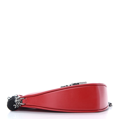 Saint Laurent Calfskin Heart Monogram Crossbody Red 4 of 8