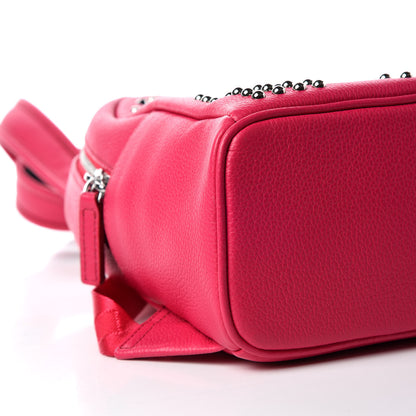 MCM Calfskin Neon Studded Mini Stark Backpack Love Potion 5 of 9