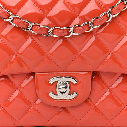 Chanel Patent Calfskin Quilted Medium Double Flap Red 8 of 17