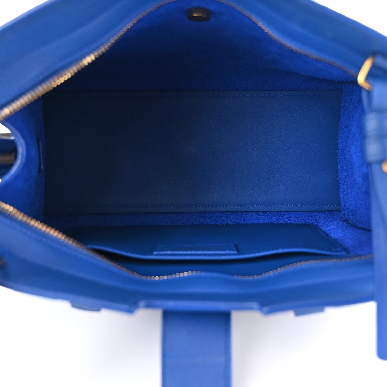 Saint Laurent Calfskin Monogram Baby Cabas Blue Majorelle 4 of 9
