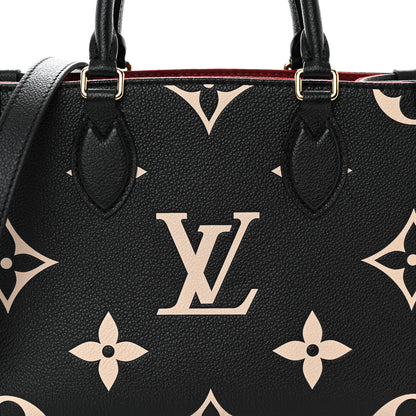 Louis Vuitton Empreinte Monogram Giant Onthego PM Black Beige 7 of 9