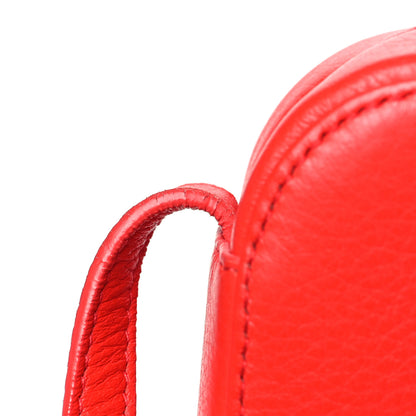 Balenciaga Calfskin Logo XS Everyday Camera Bag Vivid Red Black 11 of 12