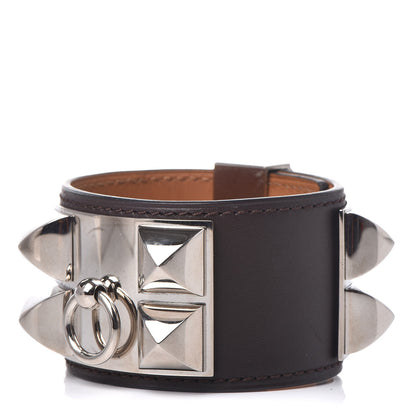 Hermes Chamonix Collier de Chien CDC Bracelet S Chocolate 1 of 7