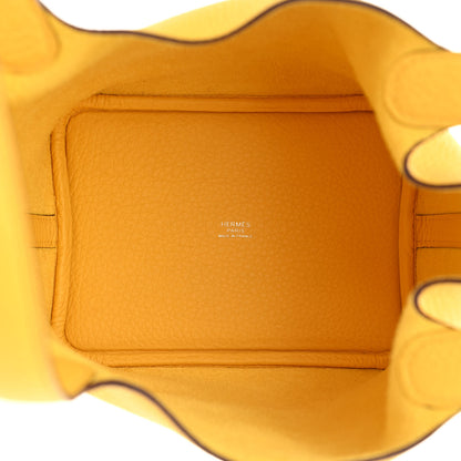 Hermes Taurillon Clemence Picotin Lock 18 PM Jaune De Naples 5 of 10