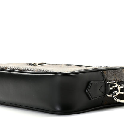 Louis Vuitton Monogram Macassar Kasai Clutch Black 9 of 9