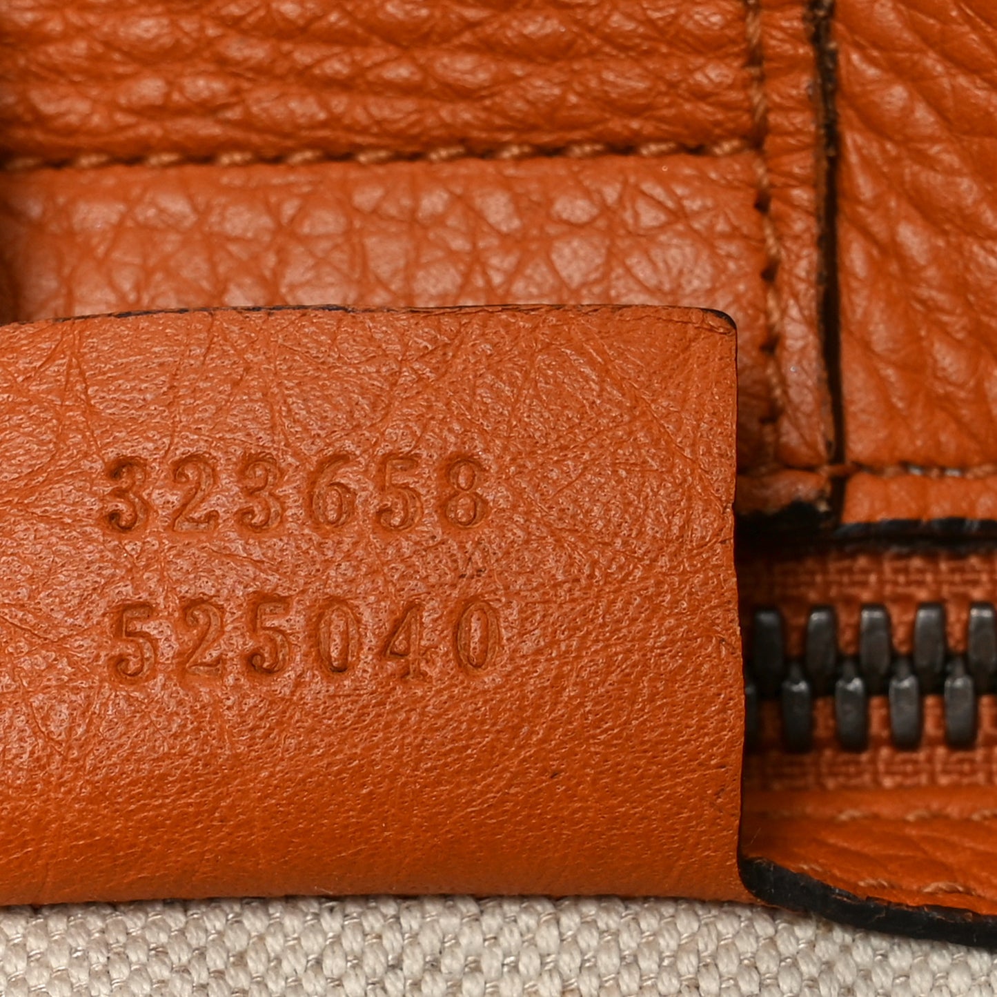Cellarius Calfskin Large Bamboo Shopper Tote Orange