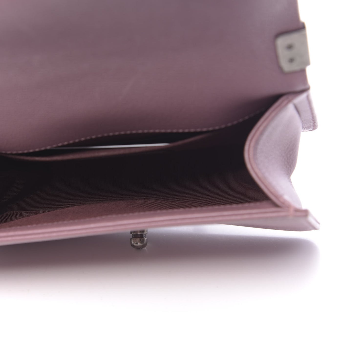 Goatskin Quilted Patent Small Duo Boy Flap Pink