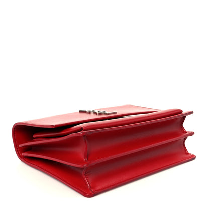 Saint Laurent Calfskin Medium Monogram Sunset Rouge Eros 4 of 11