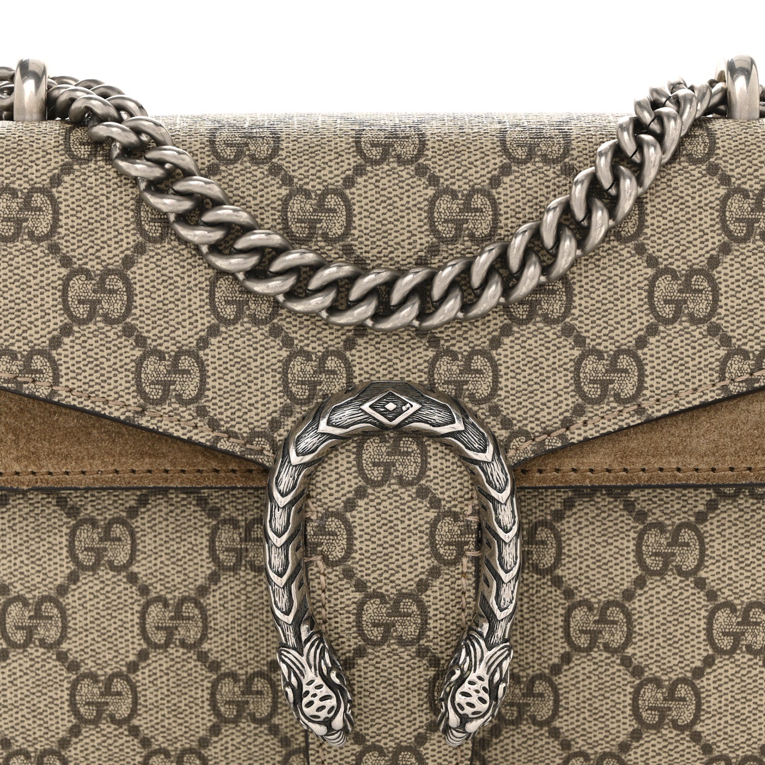 Gucci GG Supreme Monogram Mini Dionysus Shoulder Bag Taupe 8 of 13