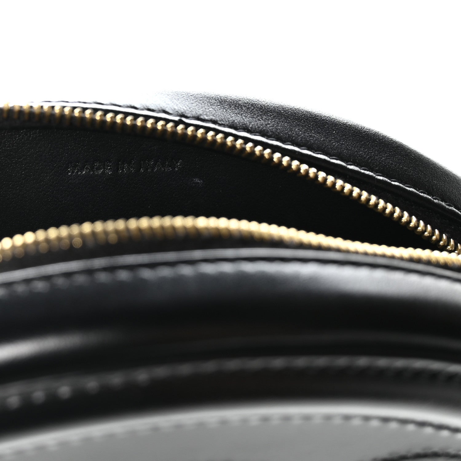 Celine Smooth Calfskin Cuir Small Triomphe Oval Crossbody Purse Black 6 of 10