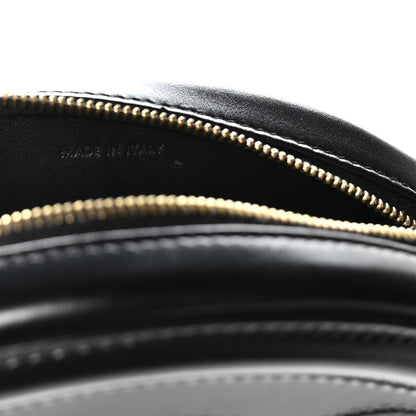 Celine Smooth Calfskin Cuir Small Triomphe Oval Crossbody Purse Black 6 of 10