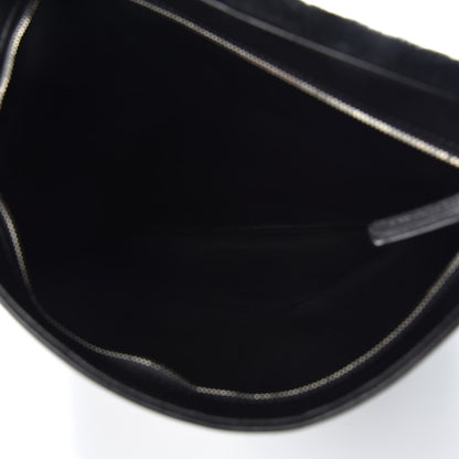 Chanel Shearling Lambskin 100% Clutch Black 5 of 7