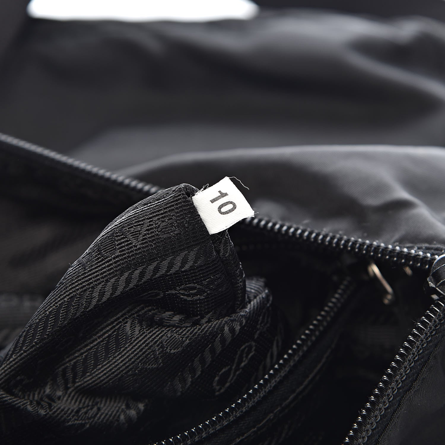 Prada Nylon Flat Messenger Bag Black 7 of 10
