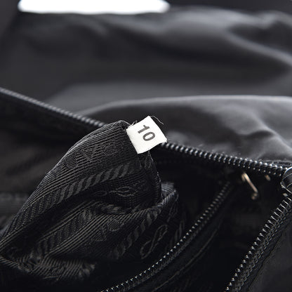 Prada Nylon Flat Messenger Bag Black 7 of 10