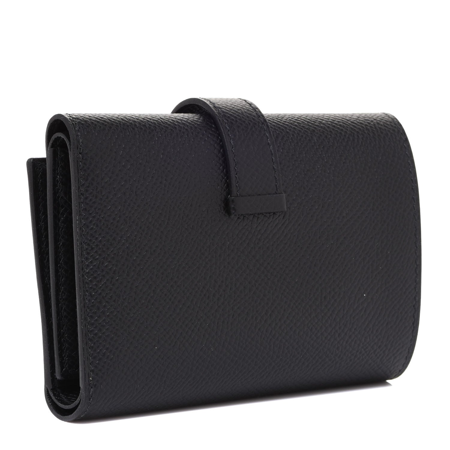 Hermes Epsom Tri-Fold Compact Monochrome Bearn Wallet Black 3 of 8