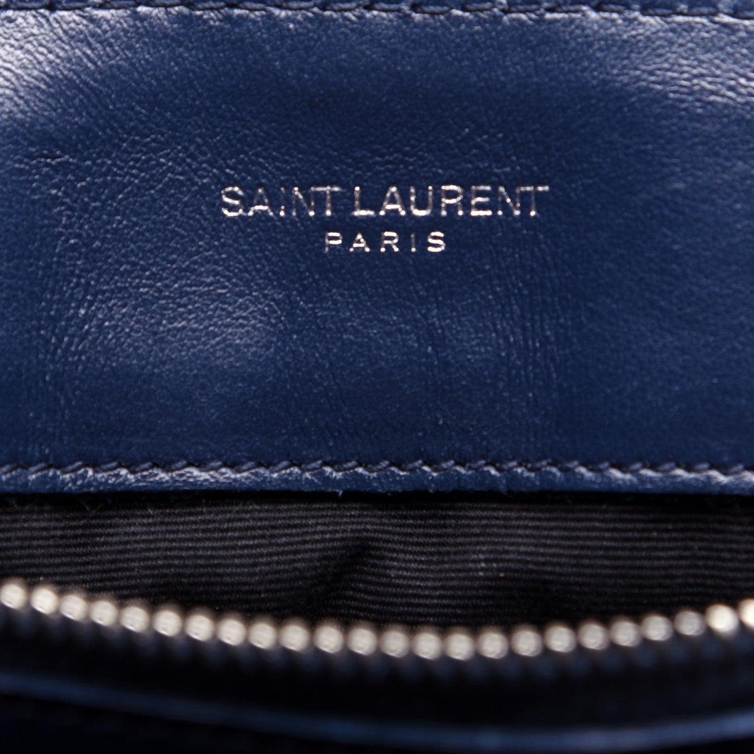 Saint Laurent Calfskin Y Quilted Monogram Medium Loulou Chain Satchel Denim Blue 8 of 16