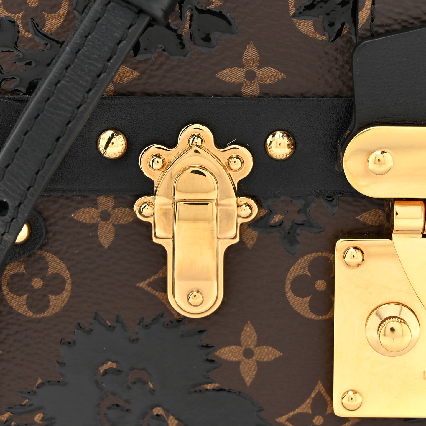 Monogram Blossom Petite Malle Black