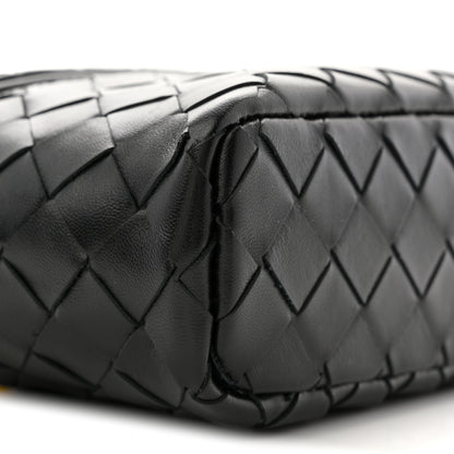 Bottega Veneta Calfskin Intrecciato Bang Bang Vanity Case Black 17 of 21