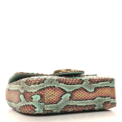 Gucci Snakeskin Matelasse GG Marmont Chain Belt Bag 4 of 12