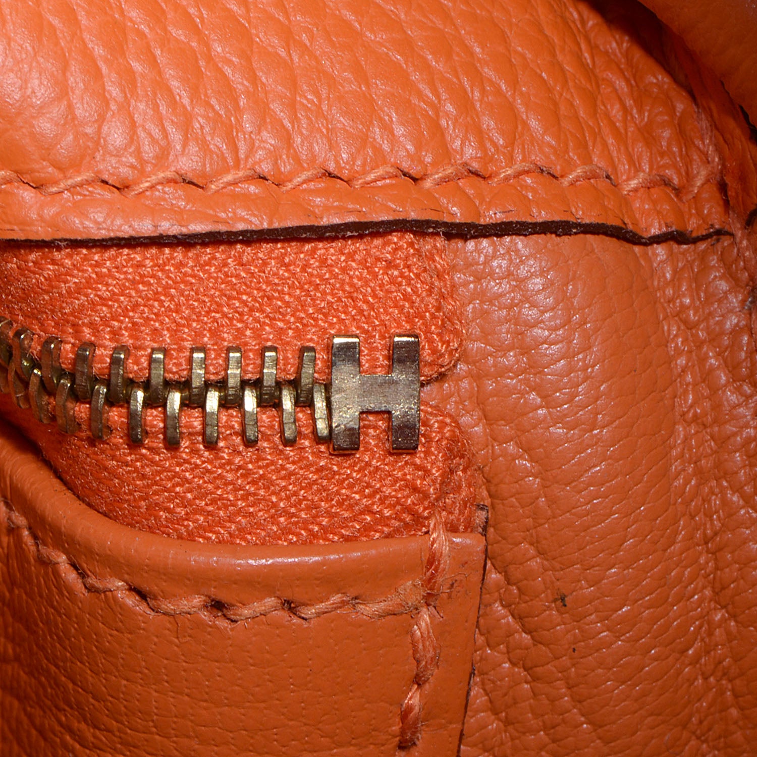 Hermes Togo Kelly Retourne 35 Orange 17 of 22