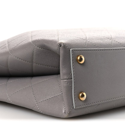 Chanel Caviar Quilted Large Classic Shopping Tote Grey 10 of 14