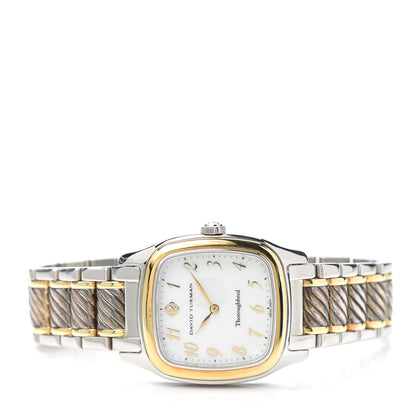 David Yurman Stainless Steel 18K Yellow Gold 32mm Thoroughbred Quartz Watch 2 of 6