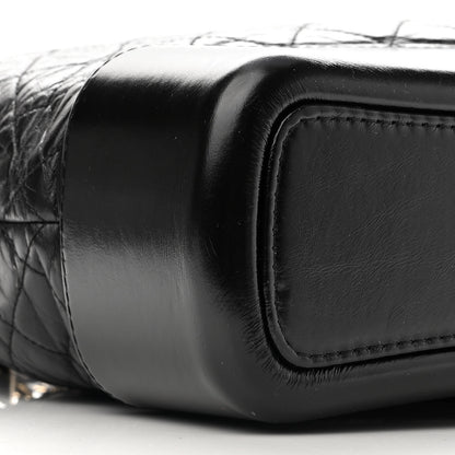 Chanel Aged Calfskin Quilted Large Gabrielle Hobo Black 9 of 14