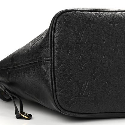 Louis Vuitton Empreinte Monogram Giant Neverfull MM Black 9 of 10