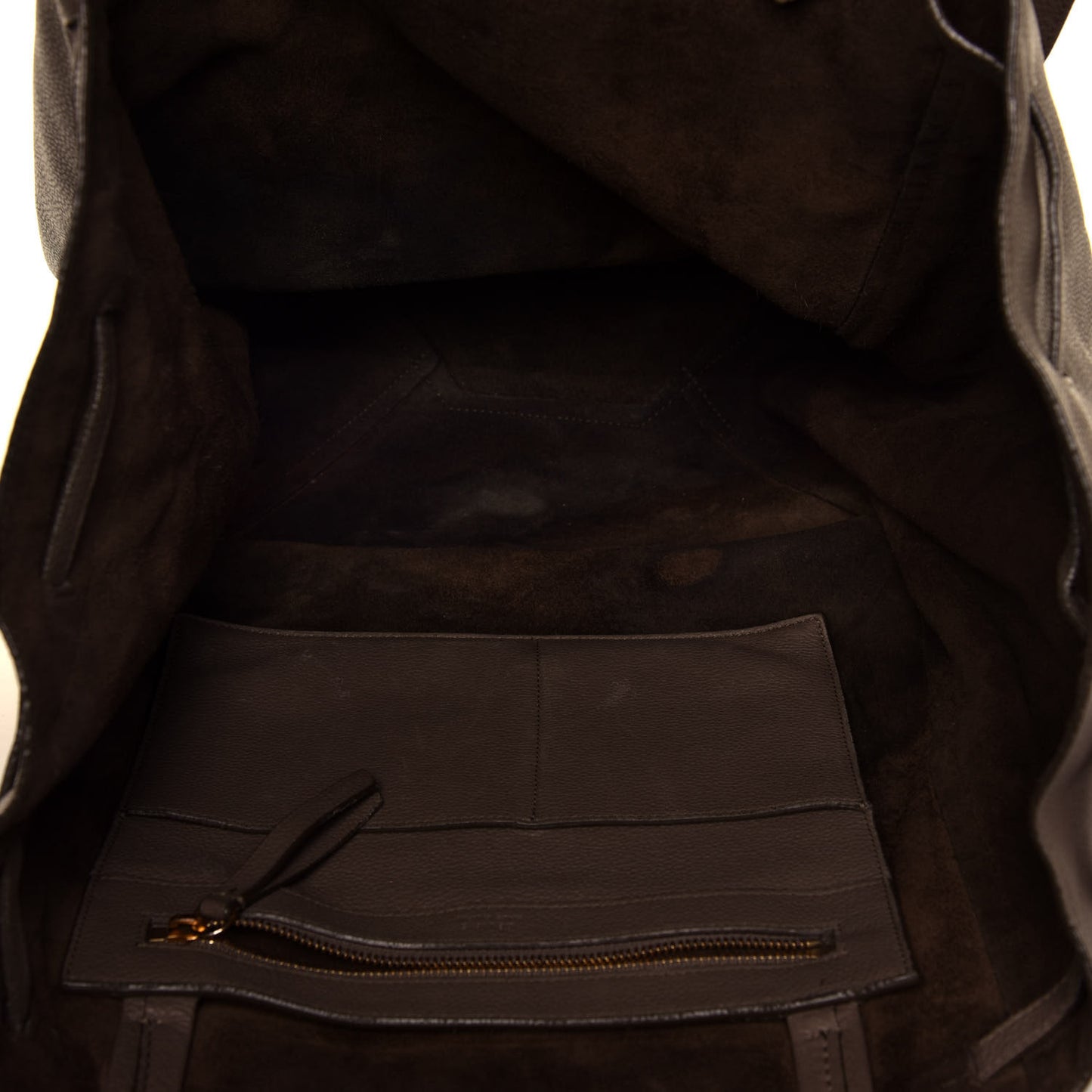 Soft Grained Calfskin Medium Belt Cabas Phantom Souris